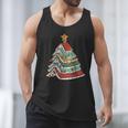 Book Christmas Tree For Librarians Book Lovers Men Tank Top