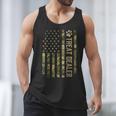 Camo Cat Treat Dealer American Flag US Cat Dad 4th Of July For Men Women Men Tank Top