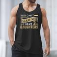You Can't Scare Me I Have Three Daughters Retro Dad Men Tank Top
