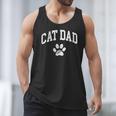 Cat Dad Vintage Distressed Cat Paw Men Tank Top