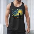 Cat Starry Night Van Gogh Cat For Cat Lover Cat Mom Cat Dad Men Tank Top