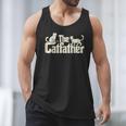 The Catfather Cat Dad Father's Day Cat Lover Men Tank Top