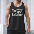 The Catfather Cat Dad Fathers Day Vintage Father's Day Men Tank Top