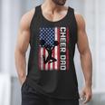 Cheer Dad American Flag Cheerleader Support Men Tank Top