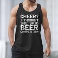 Cheer Dad Cheer I Thought She Said Beer Competition Men Tank Top