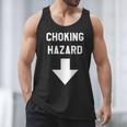 Choking Hazard Adult Dad Joke Men Tank Top