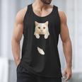 Cute Cat Pocket Cat Mom Cat Dad Cat Lover Men Tank Top