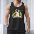 Cute Rabbit And Book Women Girls Reading Book Rabbit Lover Men Tank Top