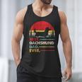 Dachshund Long Haired Best Dad Ever Dog Vintage Retro Men Tank Top