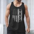 Dad American Flag Dad Patriotic Father's Day Men Tank Top