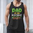 Dad Of The Birthday Boy Pixel Gamer Party Matching Family Men Tank Top