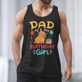 Dad Of The Birthday Girl Kids Cute Capybara Bday Family Men Tank Top
