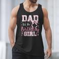 Dad Of The Birthday Girl Pink Bow Flower Birthday Girl Men Tank Top