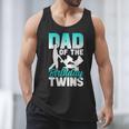 Dad Of The Birthday Twins Celebrate Cute Twin Father Daddy Men Tank Top