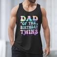 Dad Of The Birthday Twins Girls Kids Party Retro Bday Men Tank Top