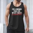 Dad Father I'm A Grown Man I Do What My Daughter Wants Men Tank Top