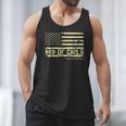 Dad Of Girls Outnumbered US Flag Father's Day Daughter Dad Men Tank Top