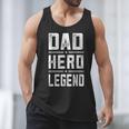 Dad Hero Legend Vintage Distressed Dad Men Tank Top