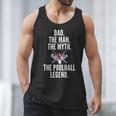 Dad The Man The Myth The Poolhall Legend Pool Billiards Dad Men Tank Top