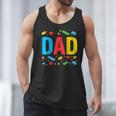 Dad Master Builder Building Bricks Blocks Family Fathers Day Men Tank Top