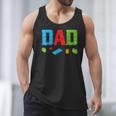 Dad Master Builder Building Bricks Blocks Family Set Parents Small Men Tank Top
