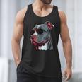 Dad Mom Cool Dog Sunglasses Pitbull Men Tank Top