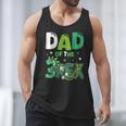 Dad Of The Three Rex Birthday Dinosaur Family Matching Men Tank Top