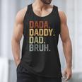 Dada Daddy Dad Bruh Retro Vintage Fathers Day Vintage Men Tank Top