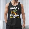 Daddy Of The Birthday Boy Dinosaur Construction Worker Truck Men Tank Top