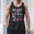Daddy Of The Birthday For Girl Dinosaur T-Rex Party Family Men Tank Top