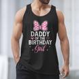 Daddy Of The Birthday Girl Pink Bow Birthday Family Matching Men Tank Top