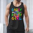 Daddy Of The Birthday Girl Retro 80's Party Men Tank Top
