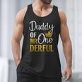 Daddy Of Mr Onederful 1st Birthday Father's Day First Daddy Men Tank Top Daddy Of Mr Onederful 1st Birthday Father's Day First Daddy Men Tank Top