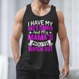 I Have My Dad's Temper & My Mama's Mouth Daughter Kids Men Tank Top