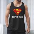 DC Comics Superman Father's Day Super Dad Logo Men Tank Top