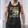 I Didn't Choose The Cat Dad Life Funny Cat Lovers Vintage Men Tank Top