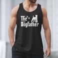 The Dogfather Tee Fathers Day Dad Dog Lover Schnauzer For Men Women Girls Kids Men Tank Top