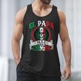 El Papa Mas Chingon Mexican Dad Husband Regalo Flag Men Tank Top