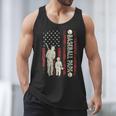 Father's Day Baseball Papa USA Flag Dad Men Baseball Men Tank Top