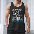 My Favorite Lineman Calls Me Dad American Football Lineman Men Tank Top