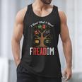 Freadom Tree Read Reading Librarian Book Across America Men Tank Top