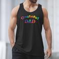 Grateful Dad Fathers Day Tie Dye Letters Shirt For Dads Men Tank Top