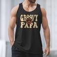 Groovy Papa 70s Aesthetic Nostalgia 1970's Retro Dad Men Tank Top