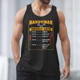 Handyman Hourly Rate Fathers Day Dad Men Tank Top