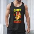 Hilarious Hot Dog Dad Joke Text Pun Dirty Joke -Barbecue Men Tank Top