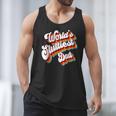 Humor Sarcastic Father's Day Adult Jokes World's Sluttiest Dad Small Men Tank Top