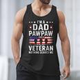 I'm A Dad Pawpaw And A Veteran Shirt Men Grandpa Fathers Day Men Tank Top