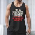 I'm a Grown Man I Do What My Daughter Wants Dad Men Tank Top
