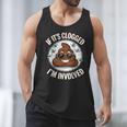 If It's Clogged I'm Involved Toilet Joke Unclog Bathroom Dad Men Tank Top