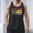 It's Me Hi I'm The Dad It's Me Dad Father's Day Retro Men Tank Top